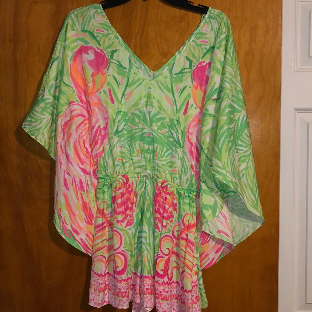 Lilly Pulitzer flamingo romper